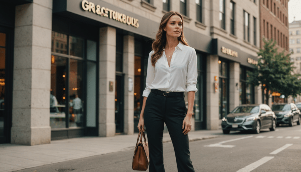 bien choisir son pantalon femme : guide complet par style et morphologie — ajusté jusqu'aux genoux puis évasé vers le bas,