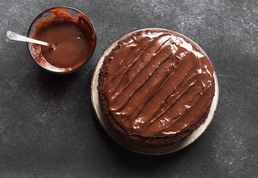 Gateau au chocolat avec du chocolat artisanal