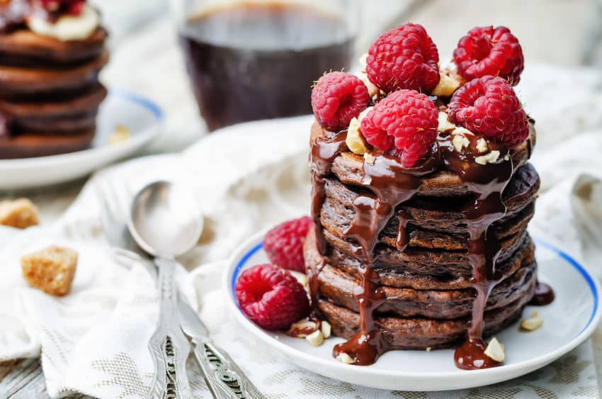 Pancakes au chocolat