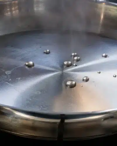 Poêle en inox