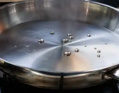 Poêle en inox