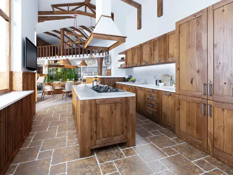 Cuisine importée en bois