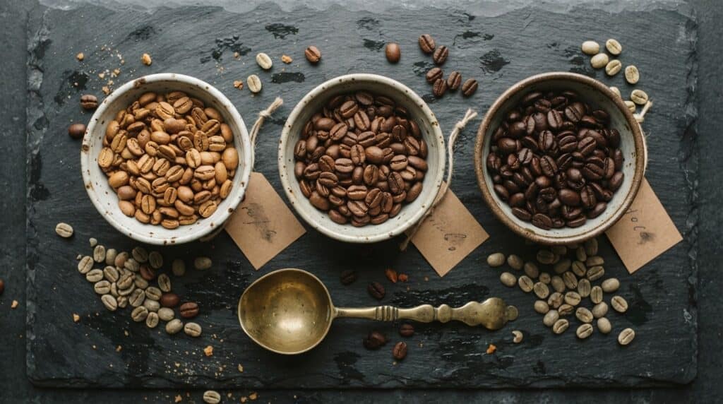 Différents types de cafés